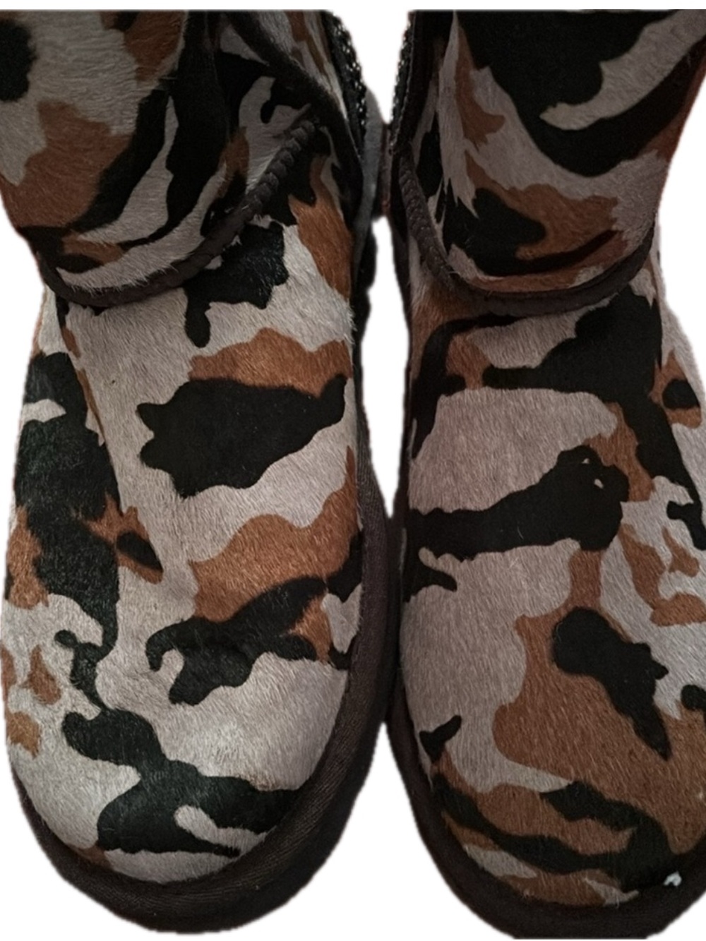 UGG Camo Shearling Lined Boots in Black, Brown, Tan